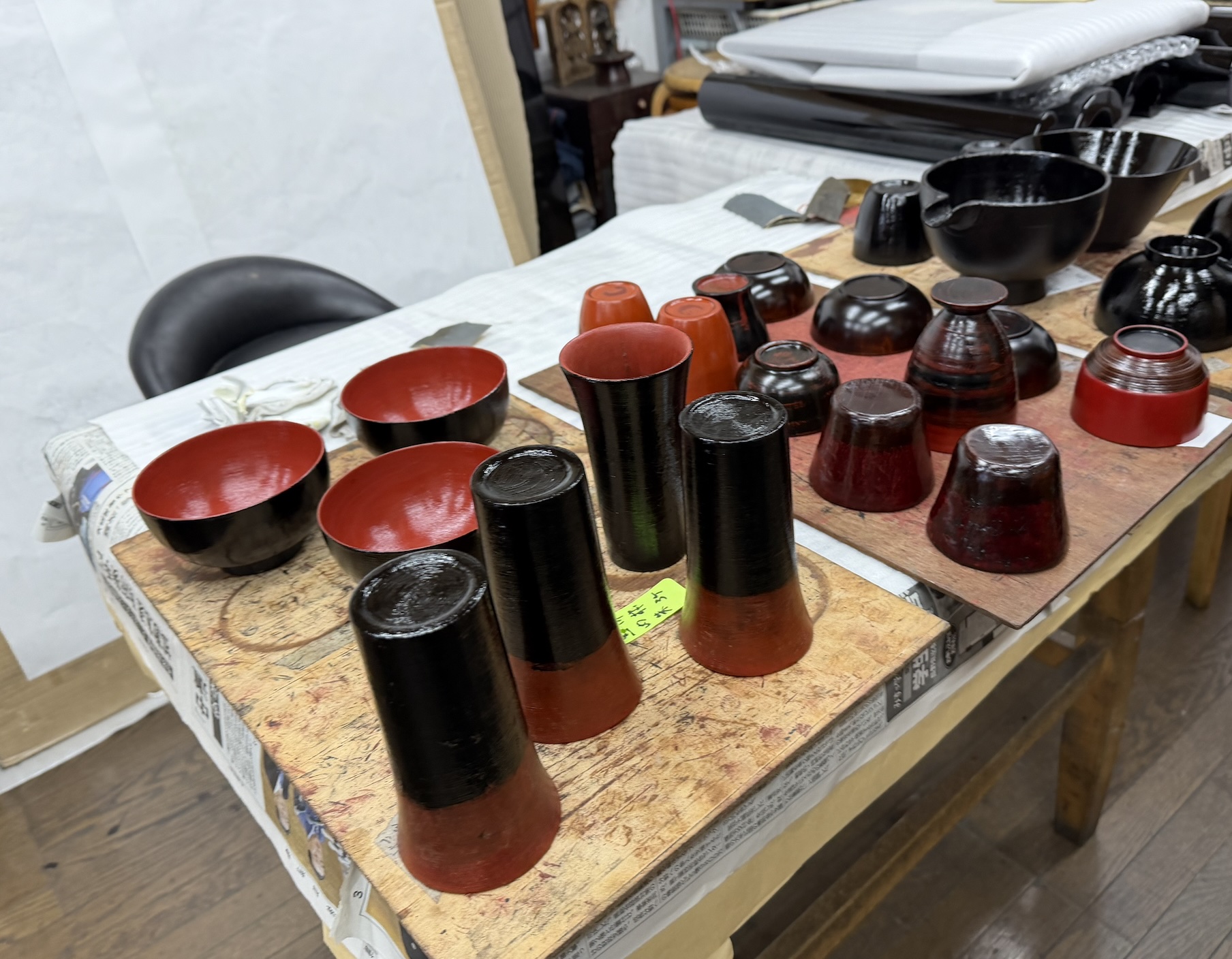 Traditional Kiso lacquerware in Kiso-Hirasawa