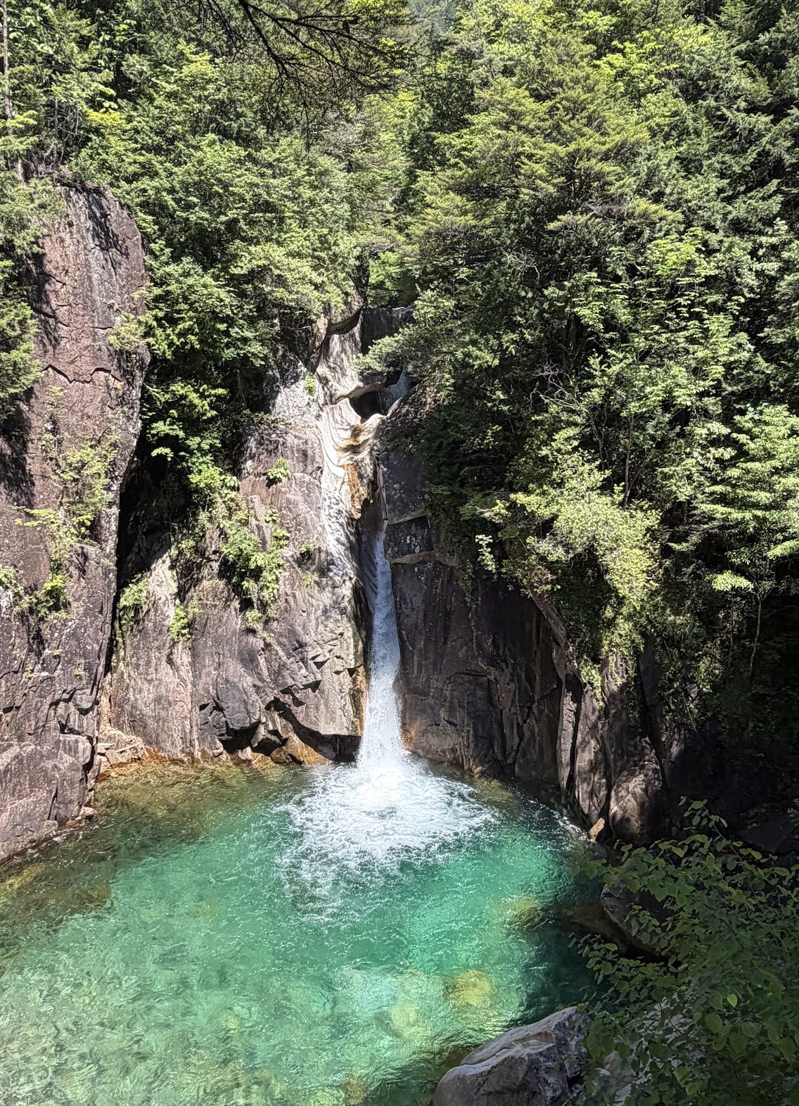 Atera Valley emerald-green water and forest scenery